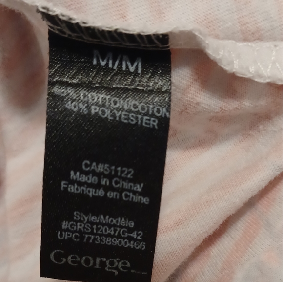 4/$40 Pink Striped Bejeweled Butterfly Tee - Size Medium - Picture 7 of 7